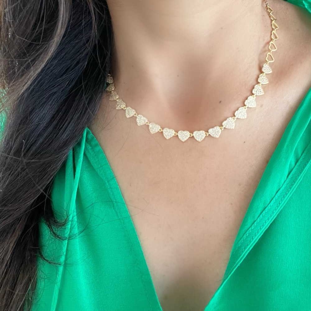 New Gold Plated Heart Necklace